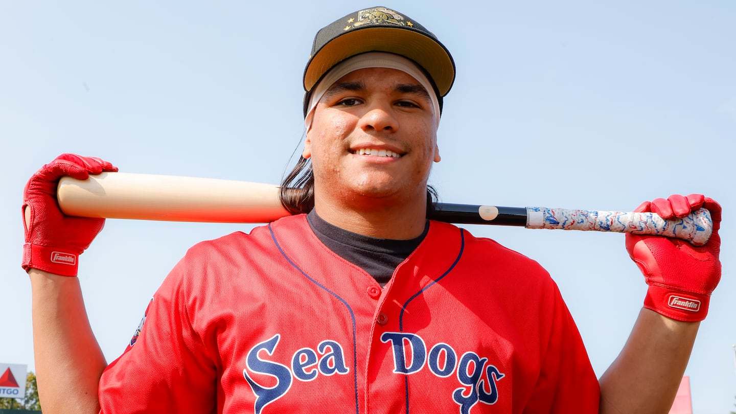 Defense and power are the tools of note for Red Sox outfield prospect Jhostynxon Garcia.