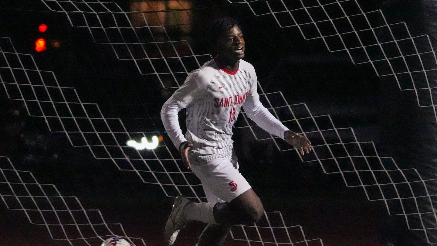 Seta Tah got the scoring started for St. John's (Shrewsbury) as the No. 8 seed played its way into the Division 1 final.