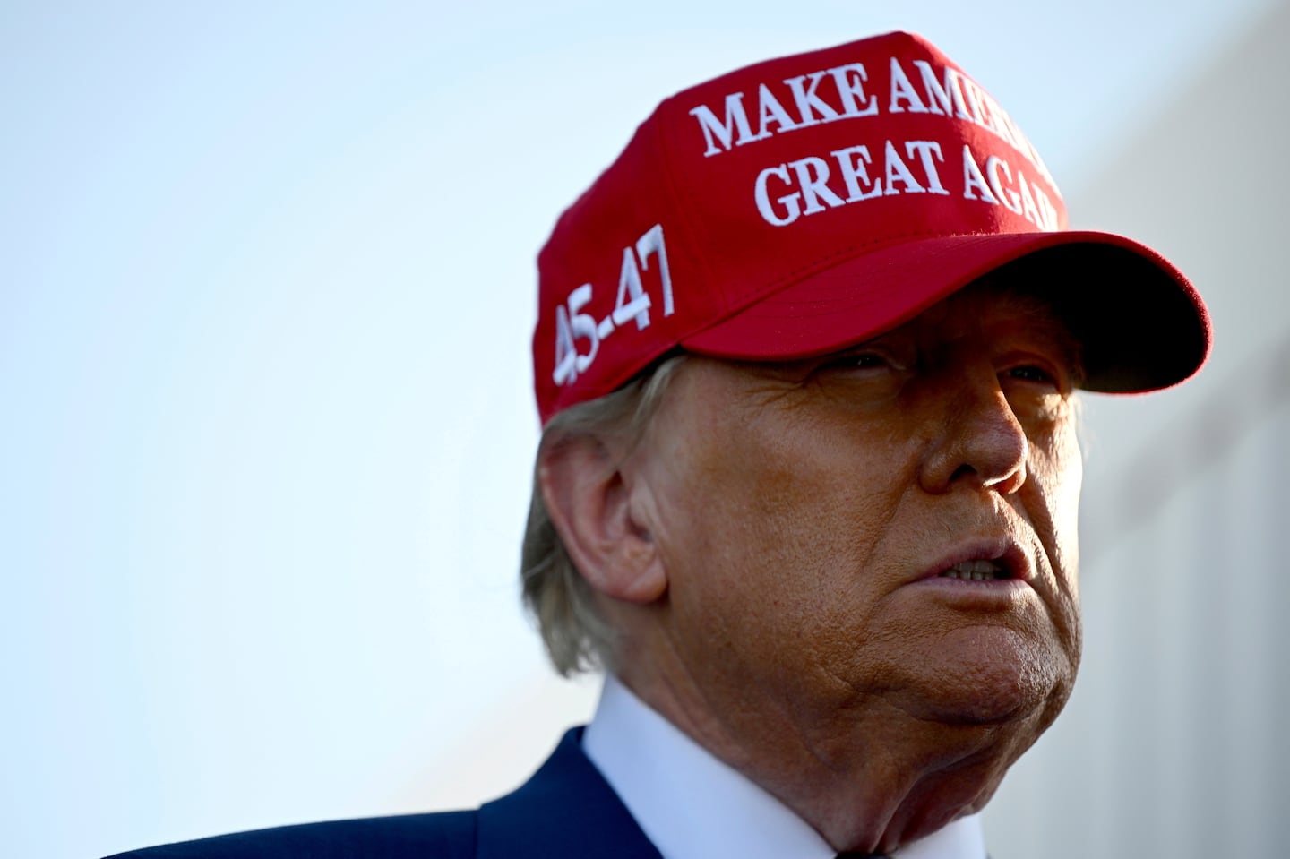 President-elect Donald Trump arrives before the launch of the sixth test flight of the SpaceX Starship rocket Tuesday, Nov. 19, 2024 in Boca Chica, Texas. (Brandon Bell/Pool via AP)