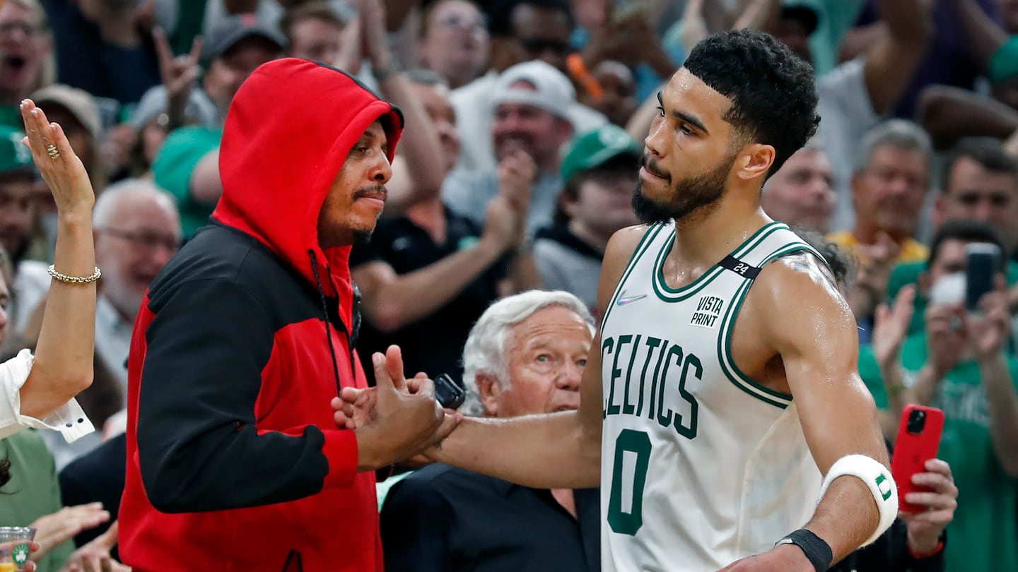 A strong case can be made for Paul Pierce (left) and Jayson Tatum to be considered among the the Celtics' best of the best.