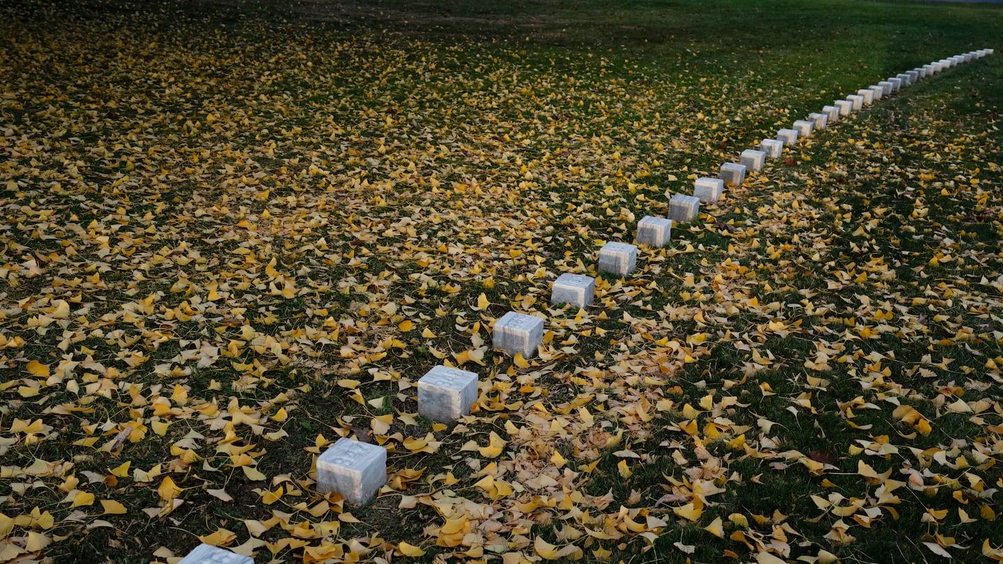 Grave markers at Gettysburg National Cemetery in Pennsylvania.