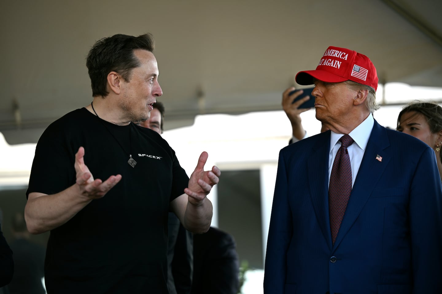 Elon Musk talked with President-elect Donald Trump before the launch of a SpaceX Starship rocket on Tuesday.