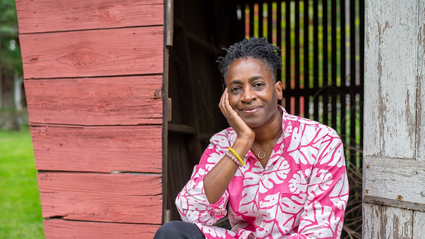 Jacqueline Woodson, pictured in 2020, is one of the authors who will appear at the Boston Globe-Horn Book Awards at the BPL on Monday.