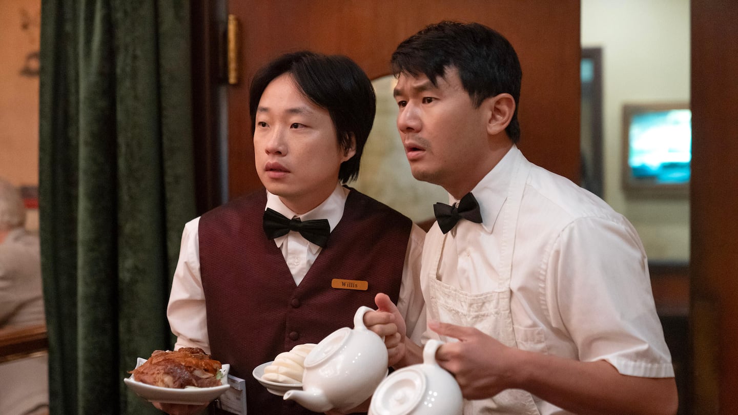 Jimmy O. Yang and Ronny Chieng in "Interior Chinatown."