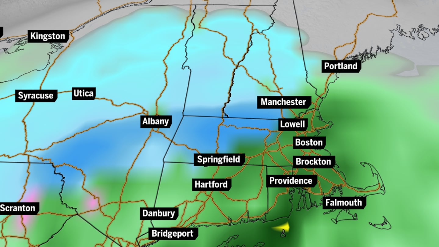 This storm system will have a rainy side and snowy side as it passes through New England.