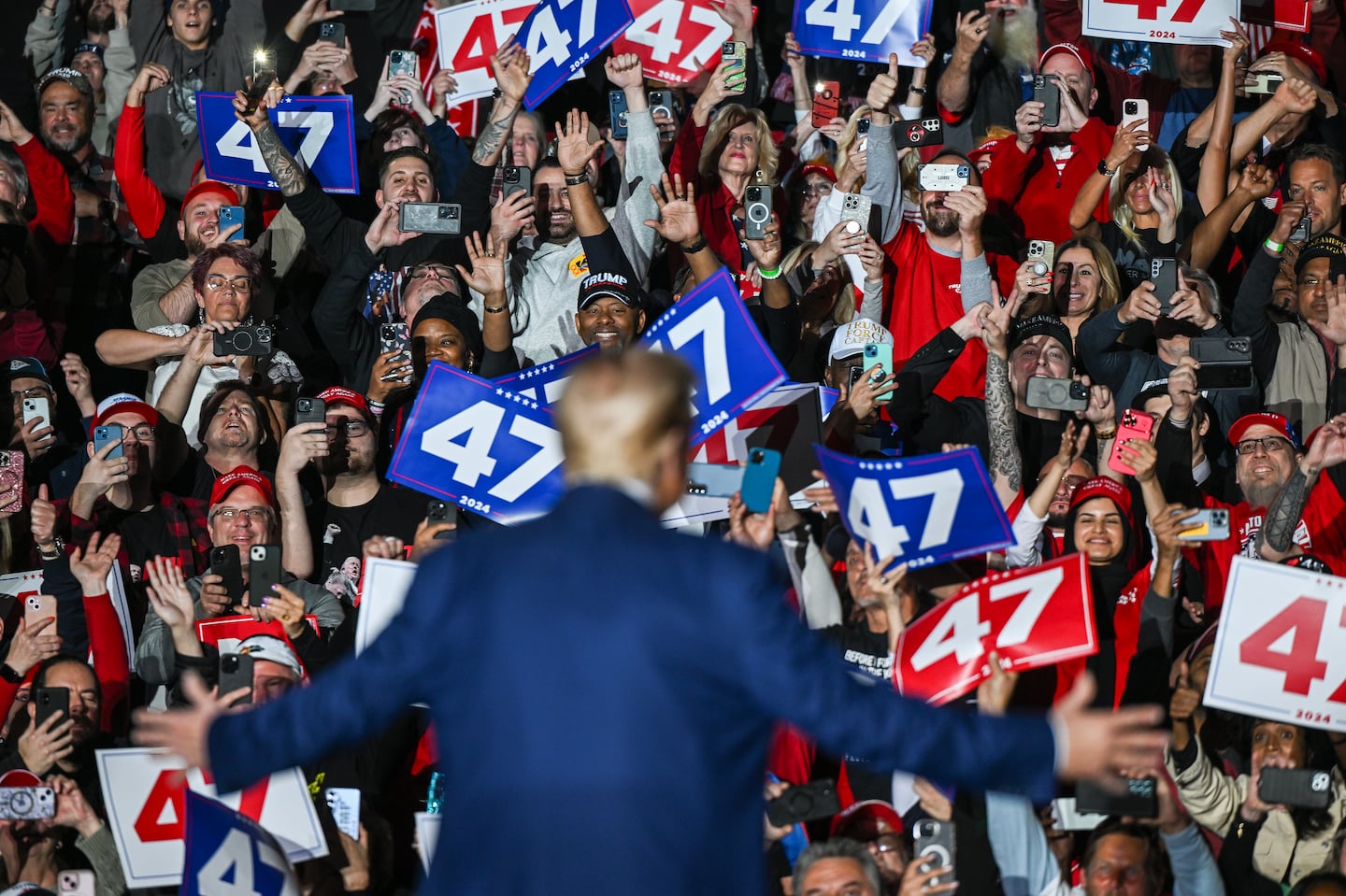 President-elect Donald Trump speaks during a campaign event in Novi, Mich., on Oct. 26.