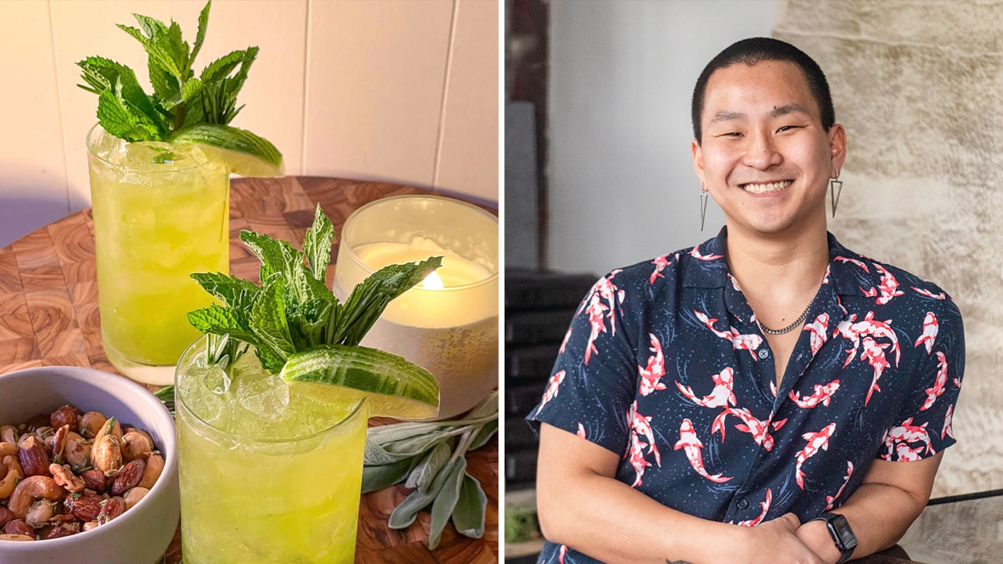 Parker Luthman, a bartender at Gift Horse and Oberlin in Providence, R.I., shares a recipe for his non-alcoholic GT Highball.