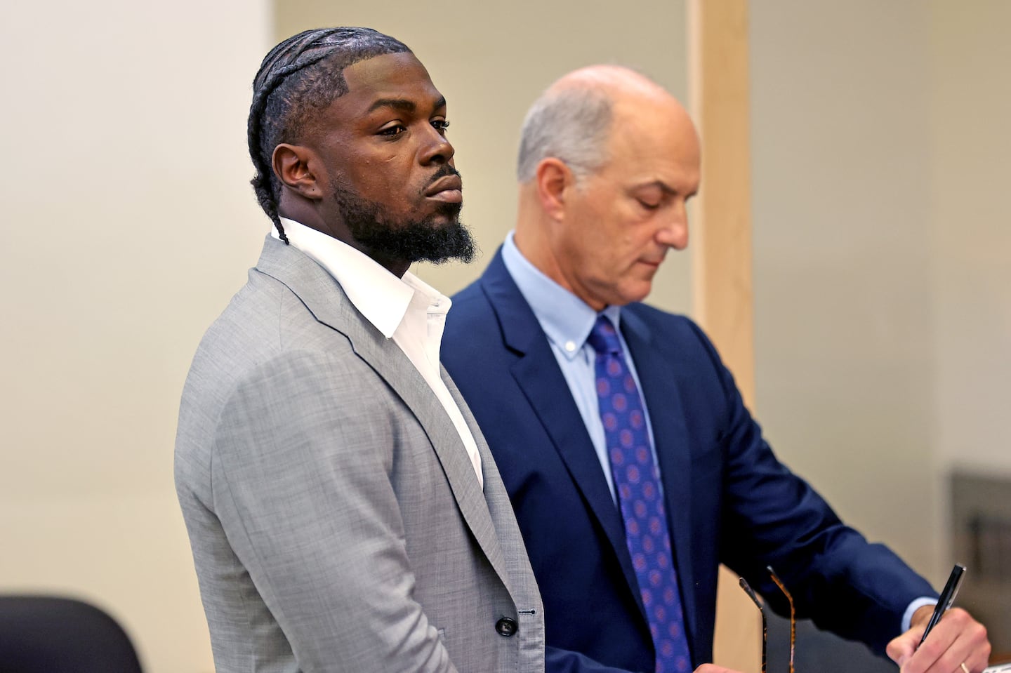 Jabrill Peppers was arraigned at Quincy District Court in early October, charged with assault and battery, assault and battery with a dangerous weapon, strangulation, and possession of a Class B  substance.