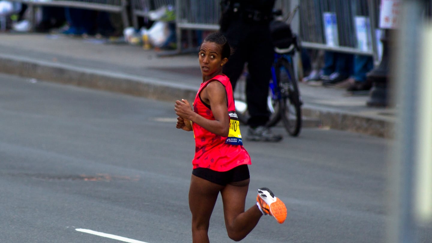 Buzunesh Deba didn't get to break the tape at the finish line in 2014, but she finally will cut through the red tape that has been holding up her prize money.