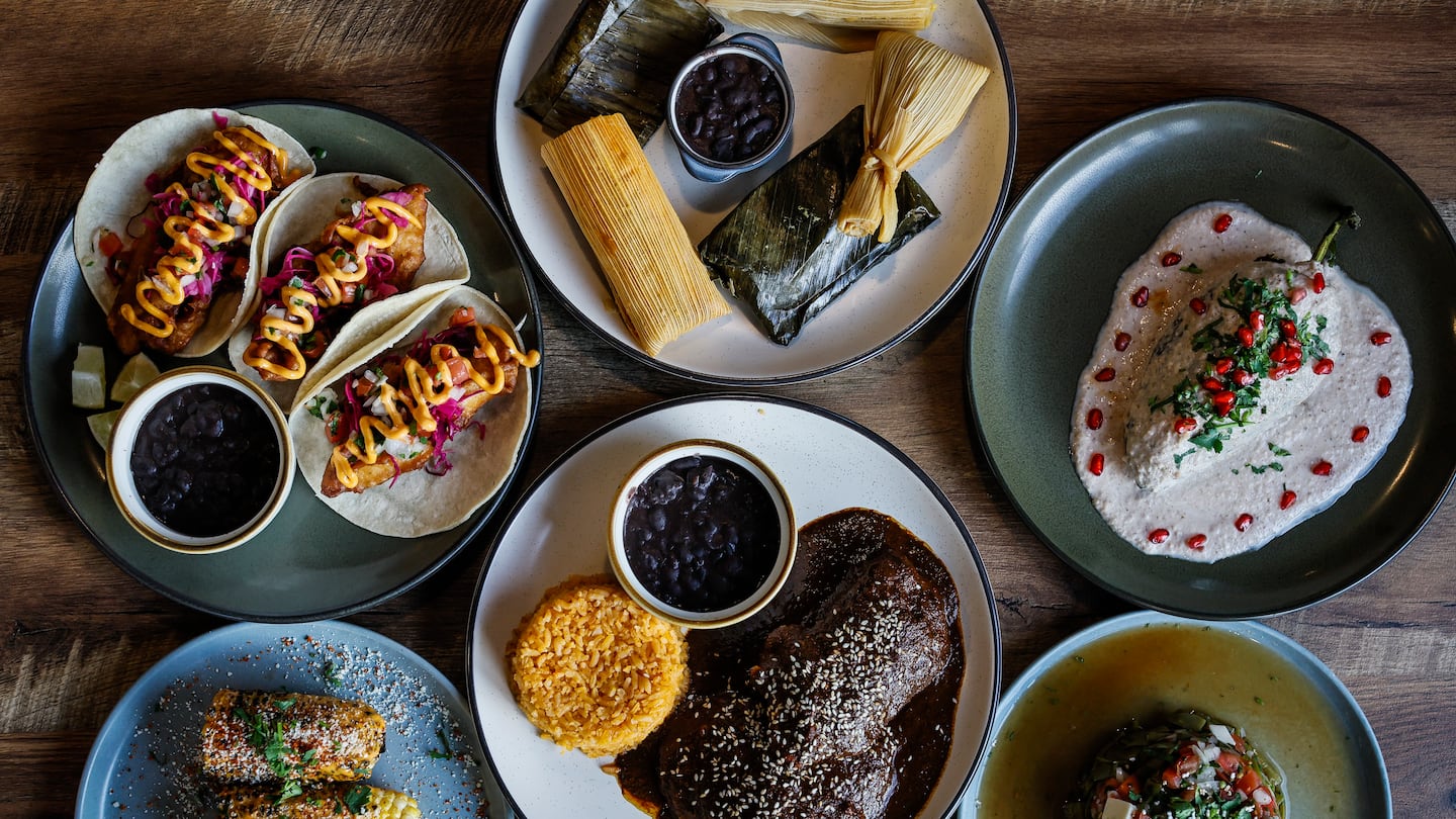 An array of dishes at Abuela's Table in Jamaica Plain.