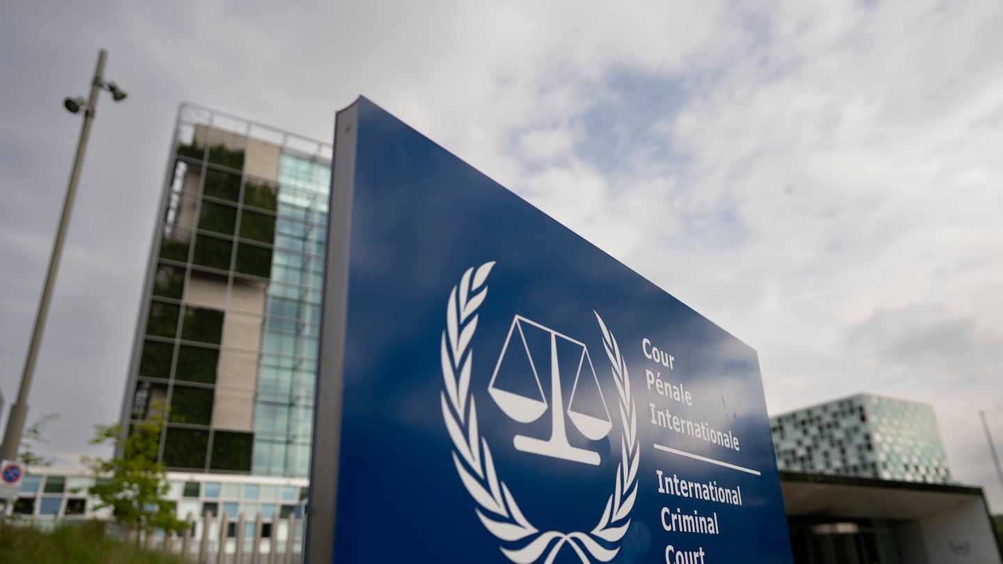 Exterior view of the International Criminal Court, in The Hague, Netherlands.