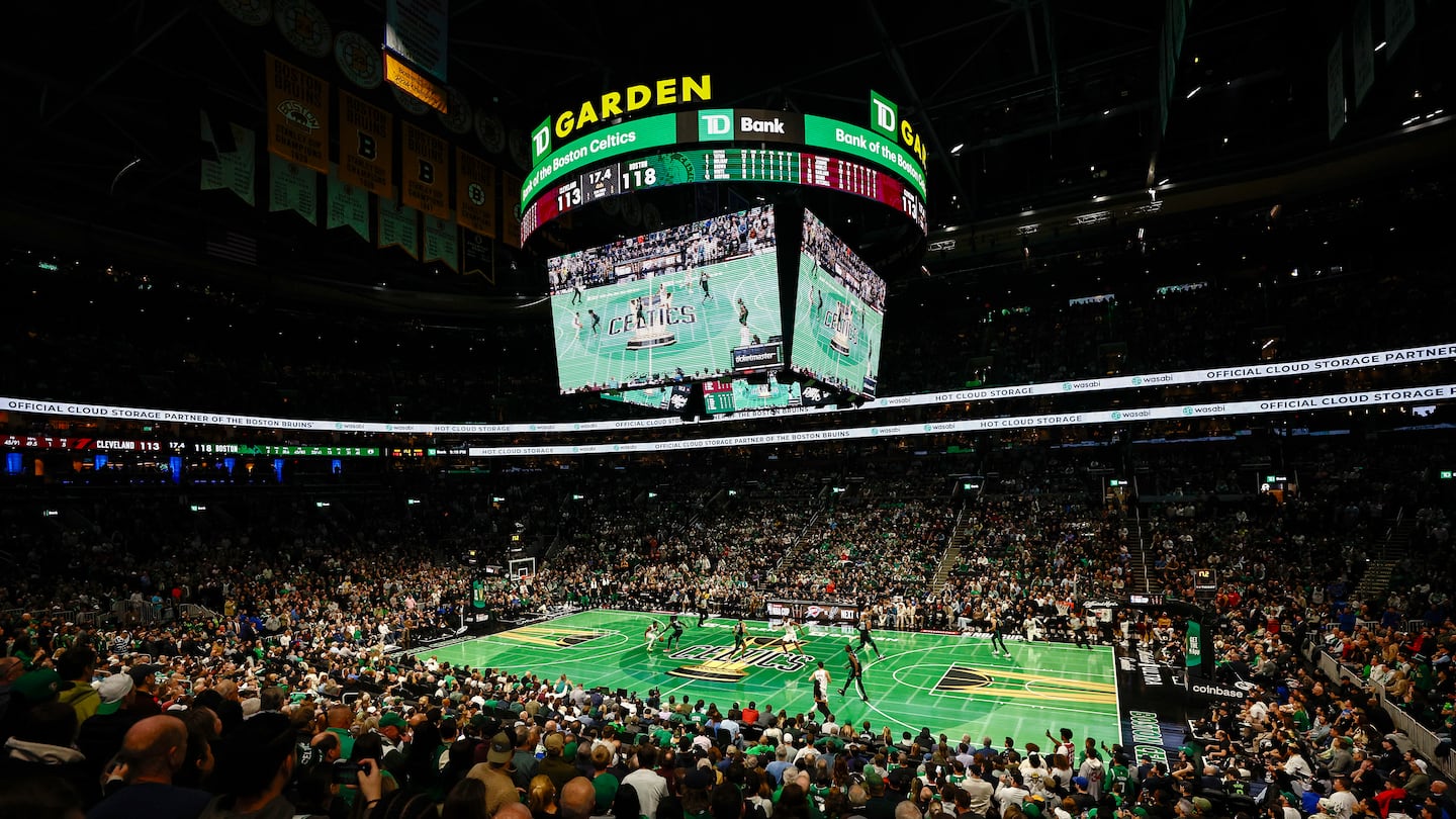 The Celtics beat the Cavaliers earlier this month in an NBA Cup group stage game at TD Garden.