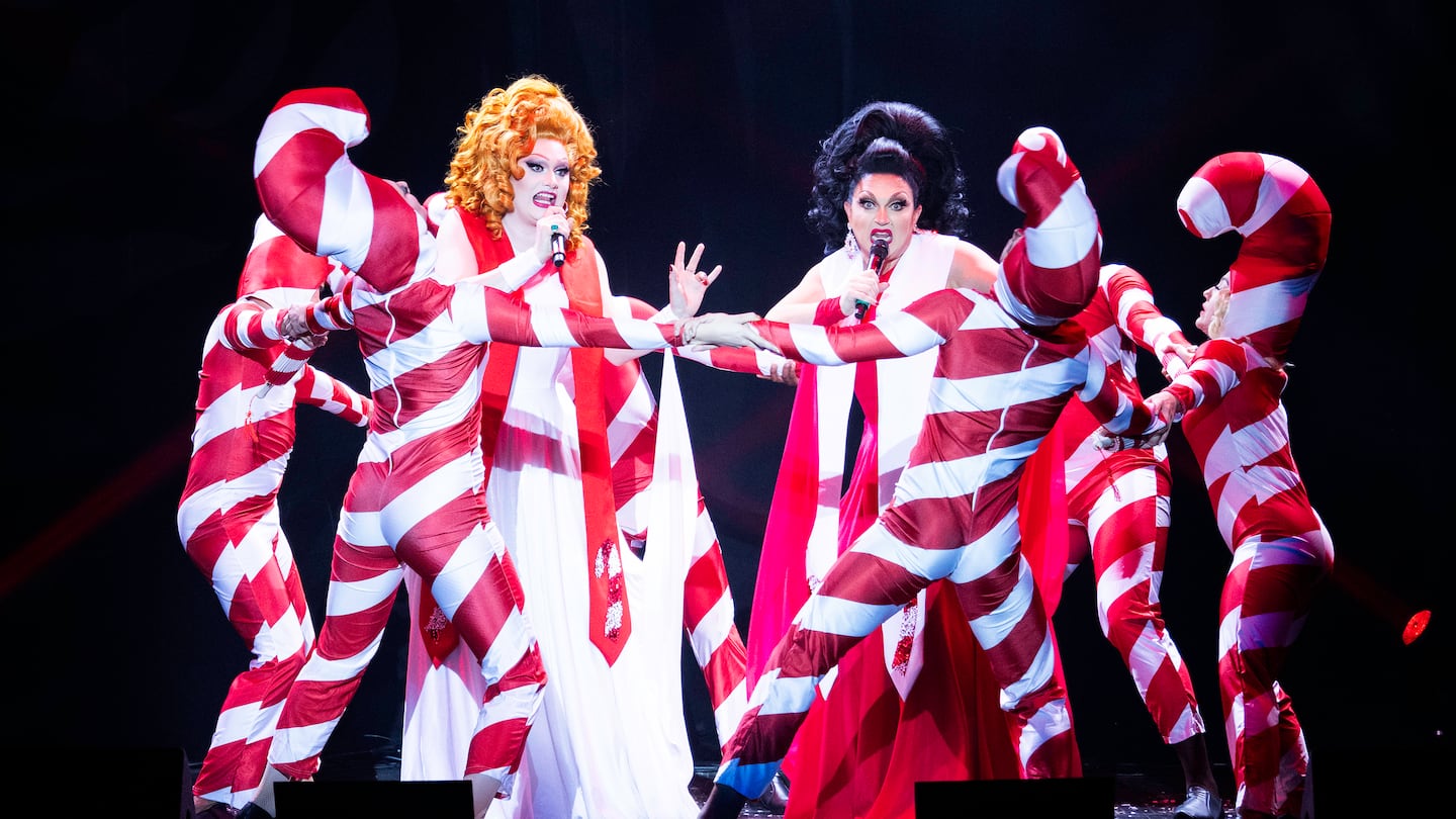 "The Jinkx and DeLa Holiday Show" comes to the Wang Theatre on Dec. 2.