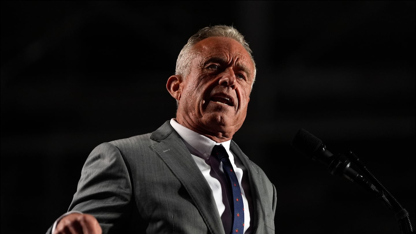 Robert F. Kennedy Jr. spoke before Republican presidential nominee Donald Trump at a campaign rally on Nov. 1, in Warren, Mich.