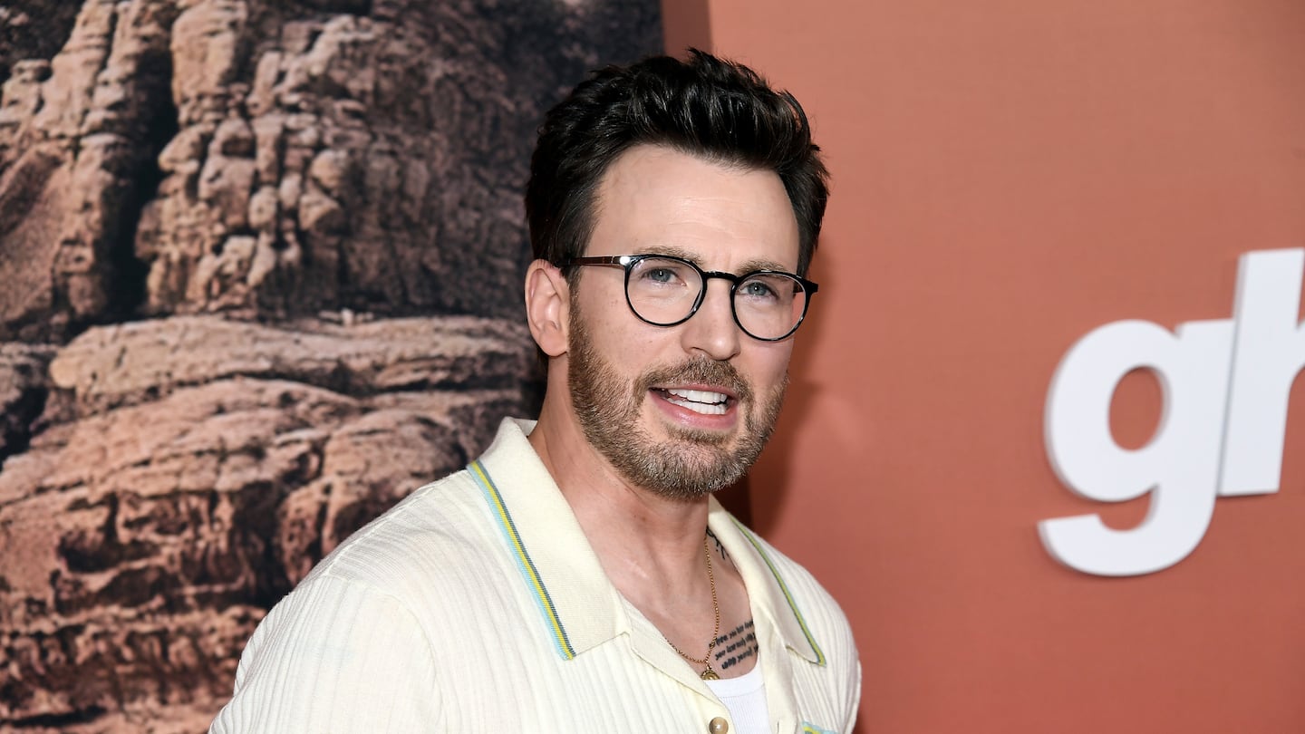 Actor Chris Evans attends the premiere of Apple Original Films' "Ghosted" at AMC Lincoln Square on Tuesday, April 18, 2023, in New York. (Photo by Evan Agostini/Invision/AP)