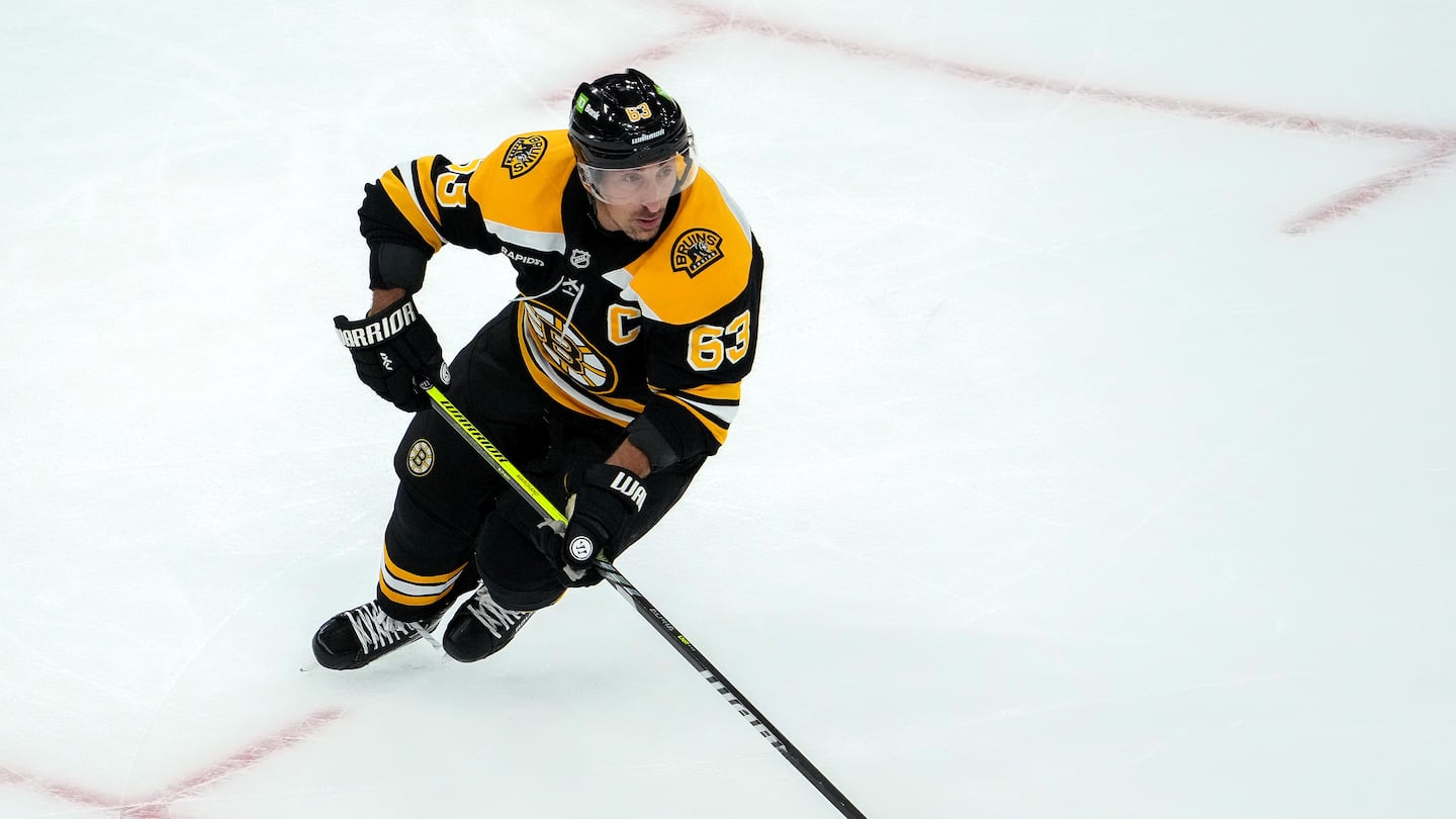 Brad Marchand will move ahead of Don Sweeney for the fourth-most games played in Bruins history (1,053) the next time he takes the ice.