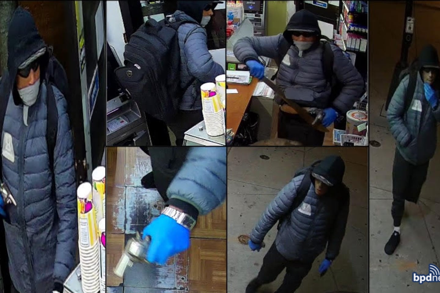 Boston police are asking for the public’s help in identifying this suspect in connection with two armed robberies that happened in East Boston on Nov. 2.