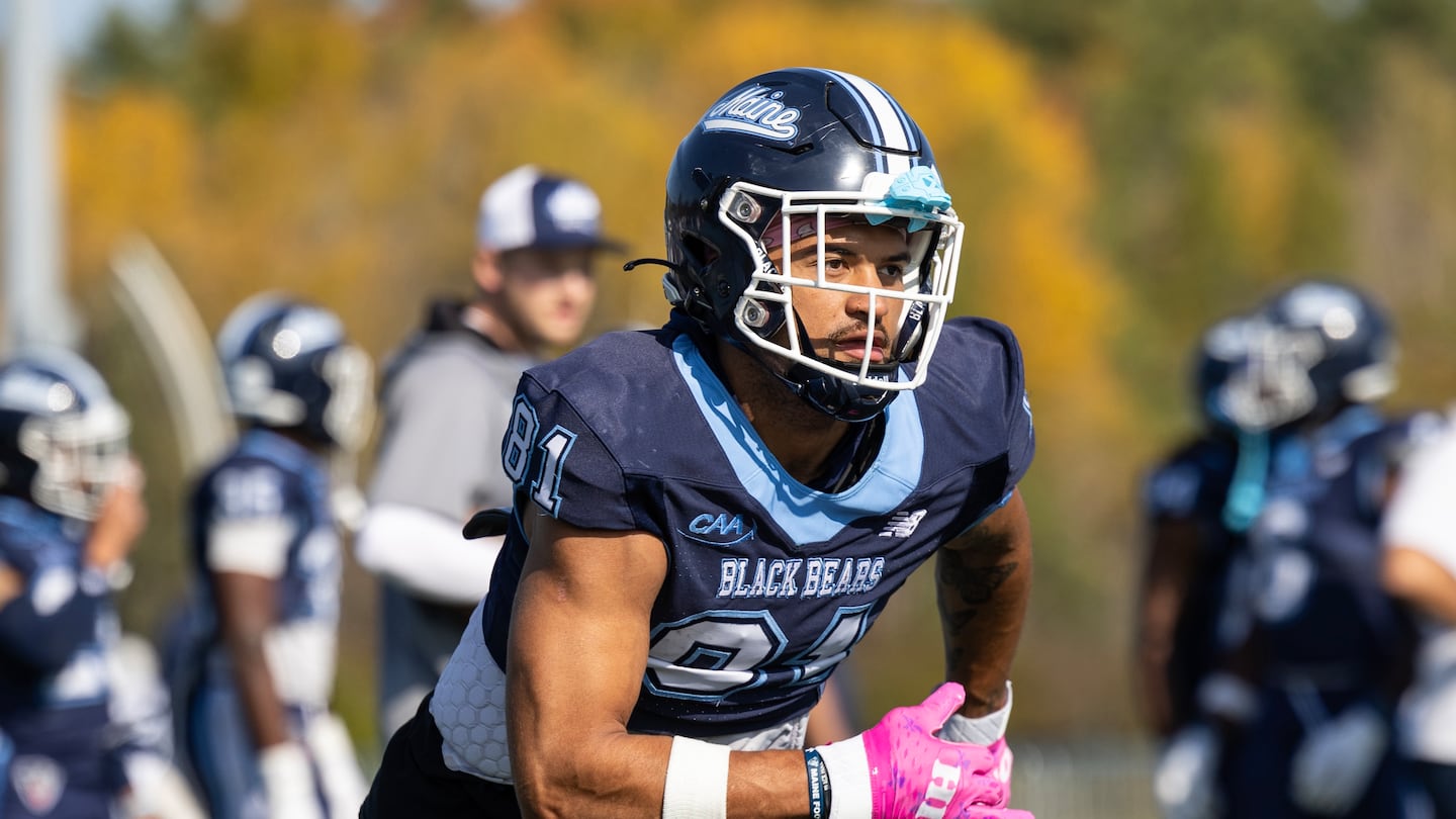 Montigo Moss finished his Maine career with 142 receptions for 1,677 yards and 16 touchdowns as a Black Bear.