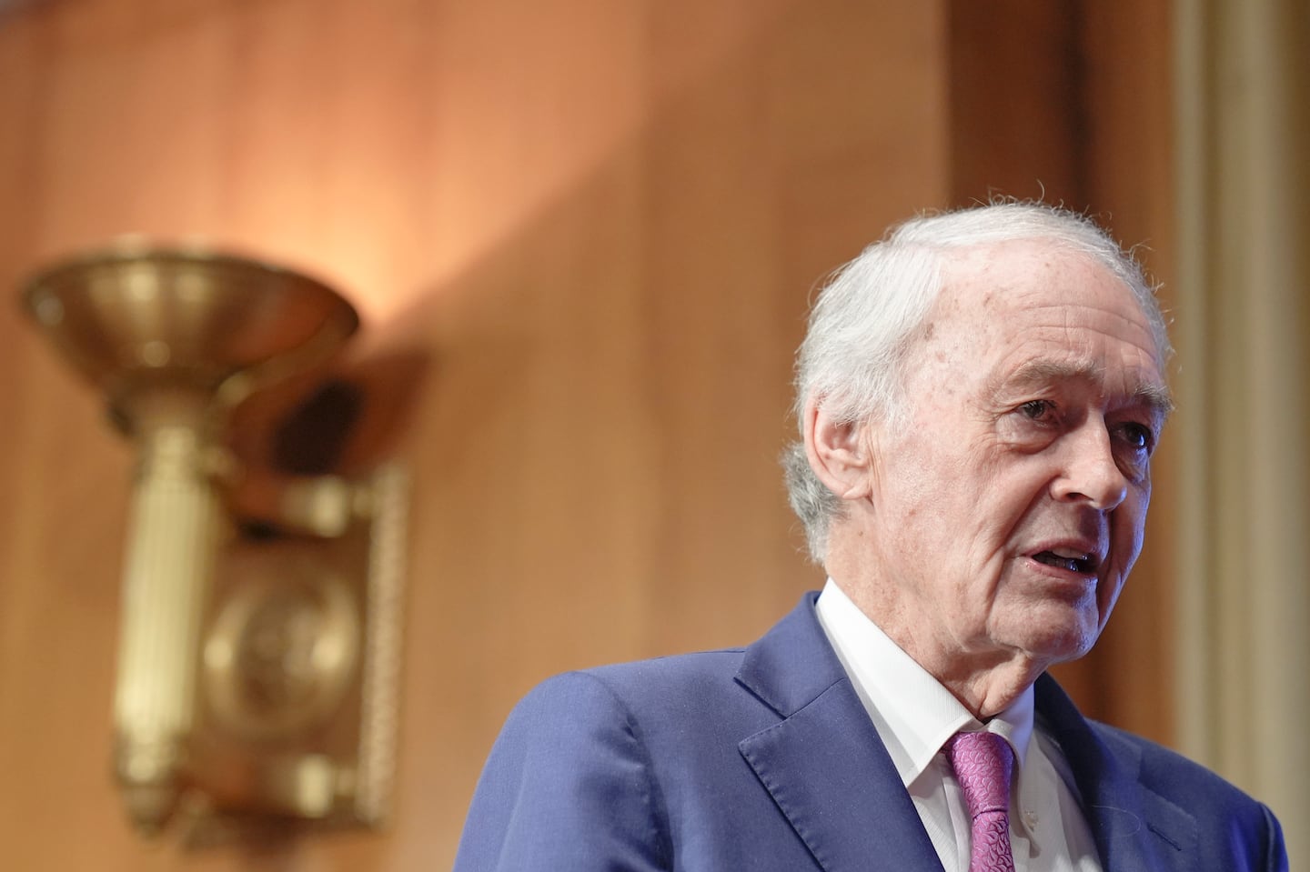 Senator Edward Markey during a recent appearance on Capitol Hill. Markey joined Boston officials to lambast the US Postal Service over late deliveries.