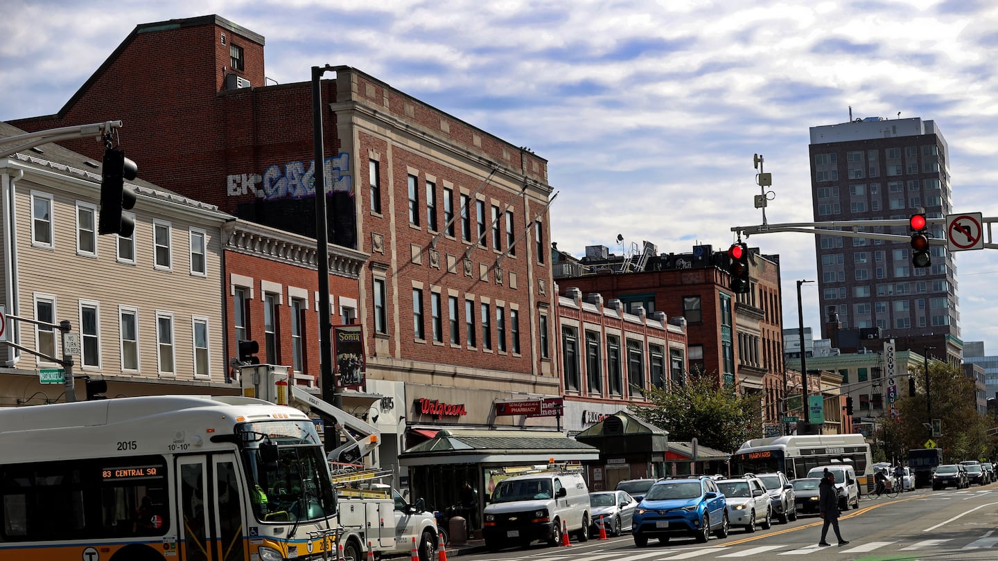 A view of Central Square in Cambridge.