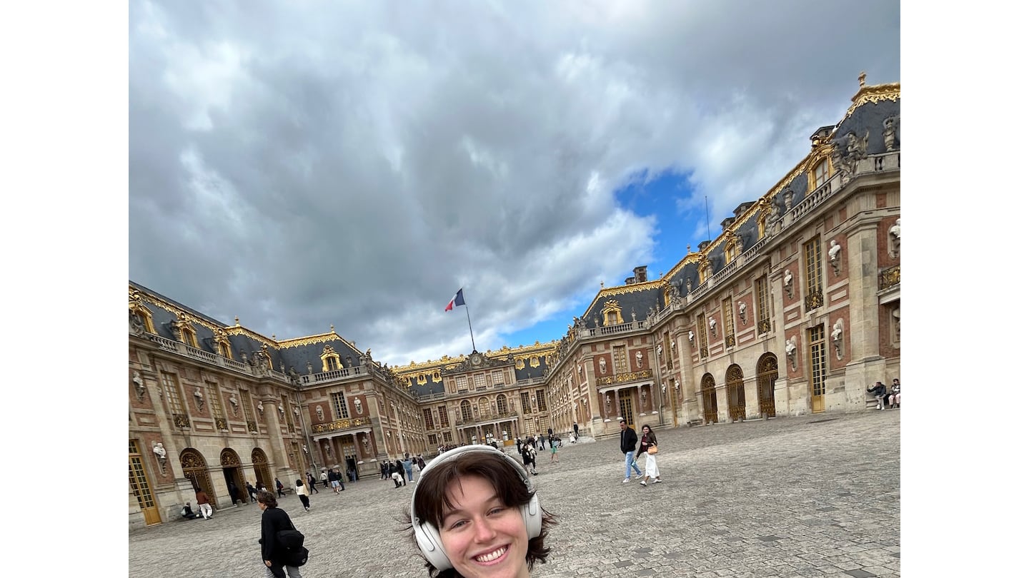 Annaliese Wilbur at the Palace of Versailles last year.