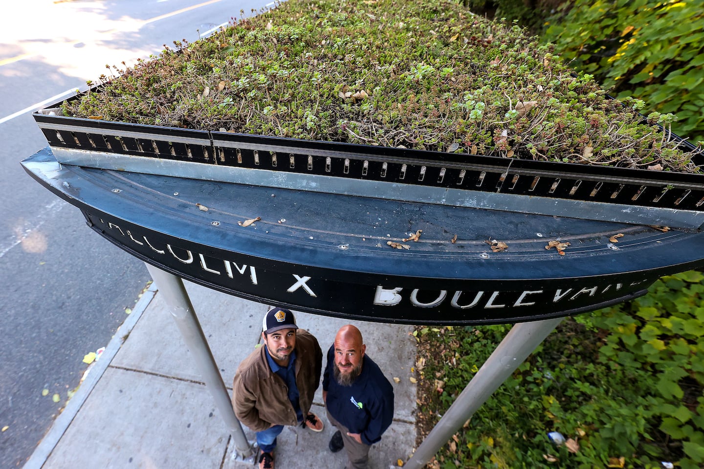 Michael Chavez, principal and co-founder of the Social Impact Collective and Trevor Smith, Weston Nurseries' Design and Education Manager, looked up.