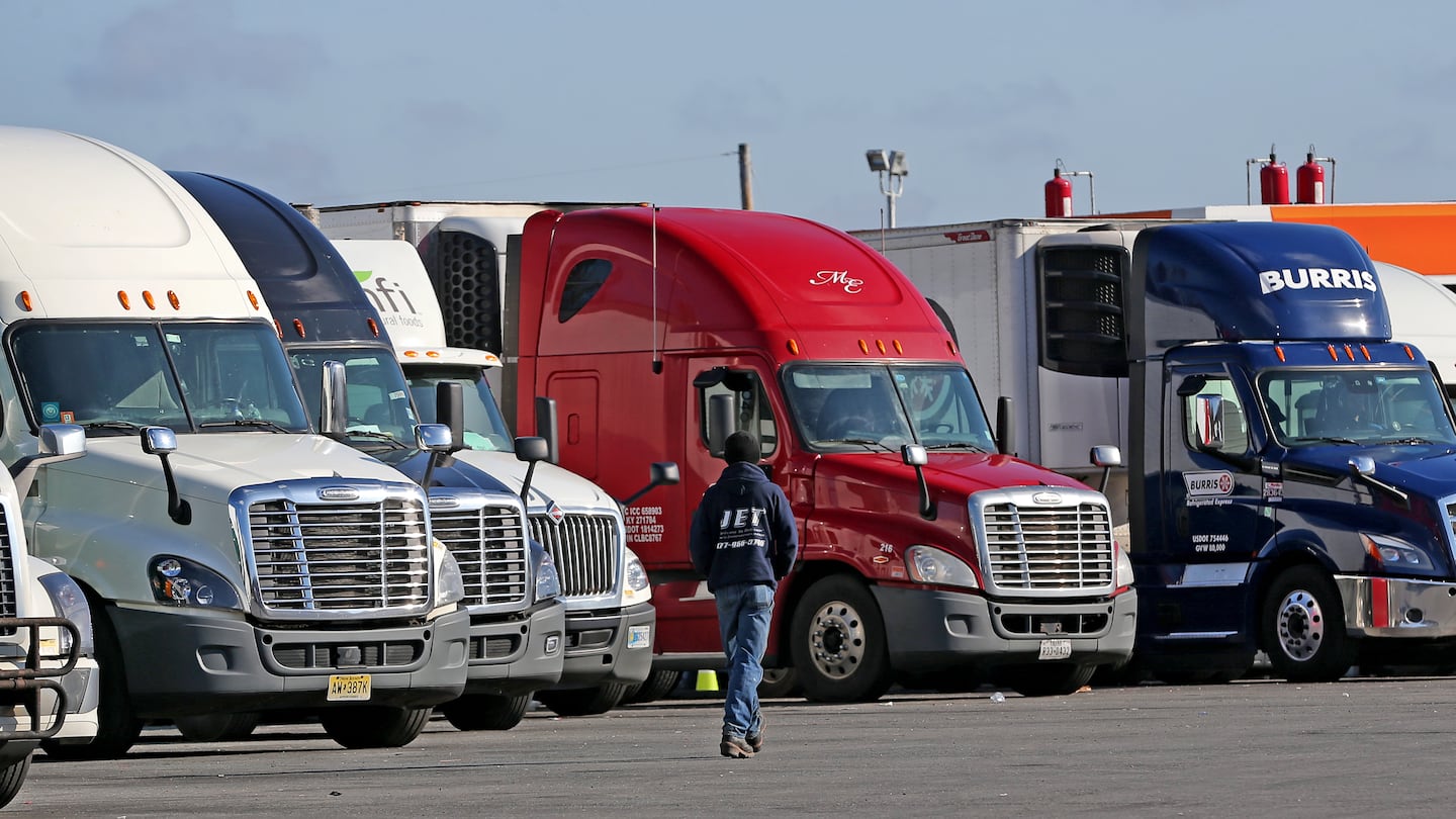 Among the hopes for this rest-area redo is improving the truck parking areas.