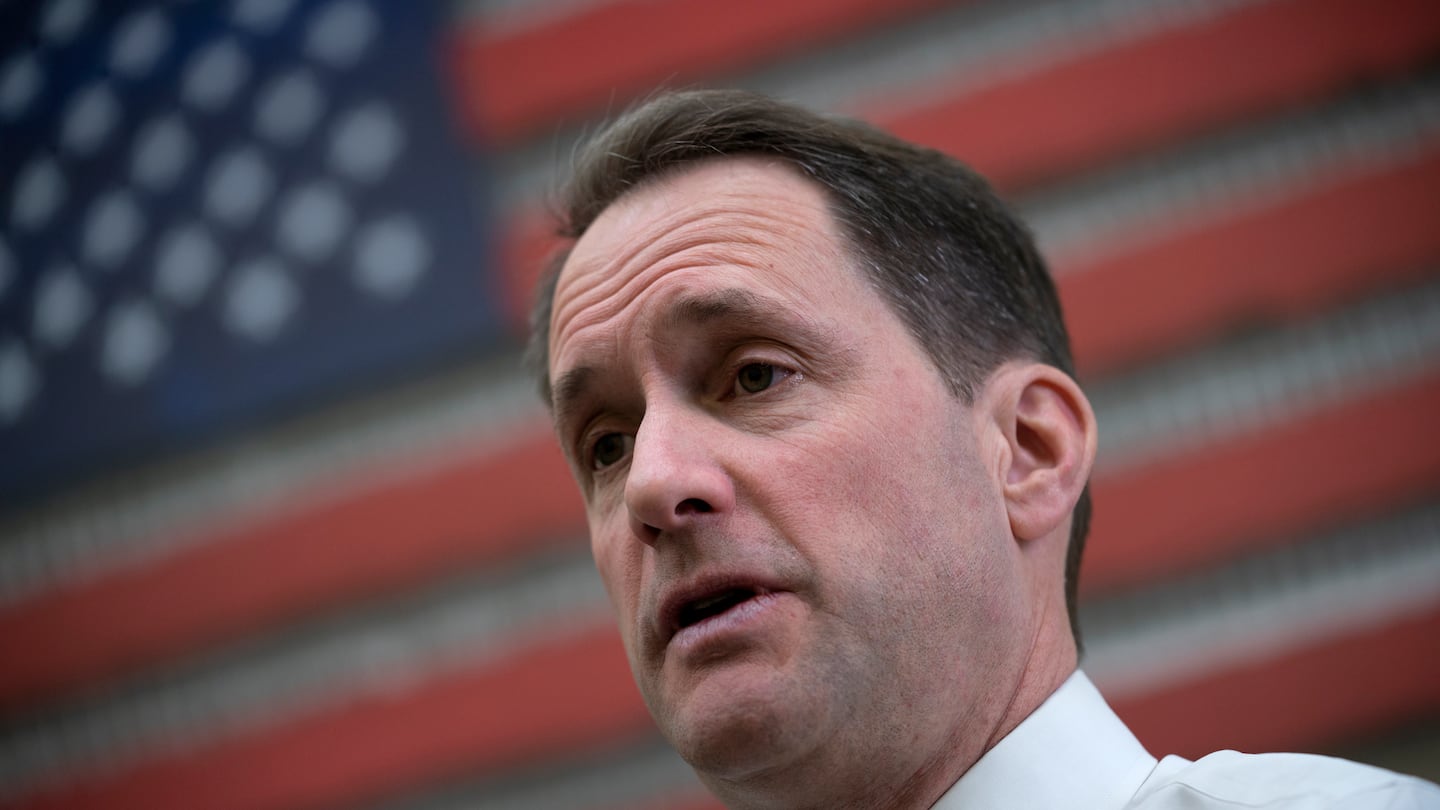 Rep. Jim Himes, D-Conn., speaks with The Associated Press about his new role on the House Intelligence Committee, in his office on Capitol Hill in Washington, Feb. 1, 2023.