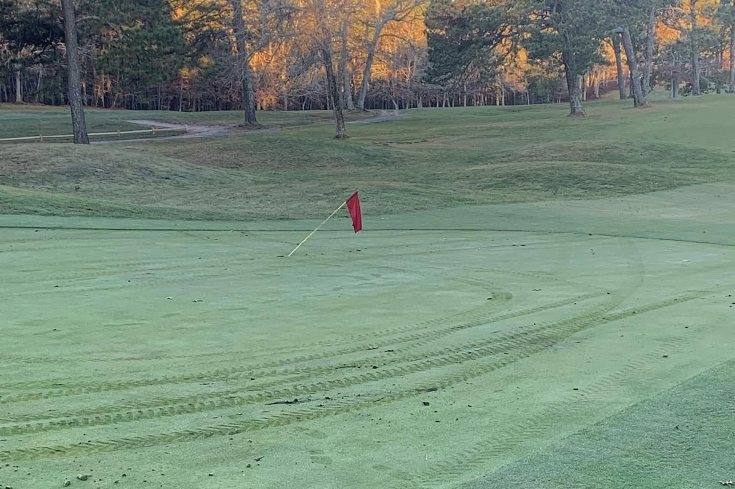 The Dennis Highlands Golf Course suffered damage to Hole 5.