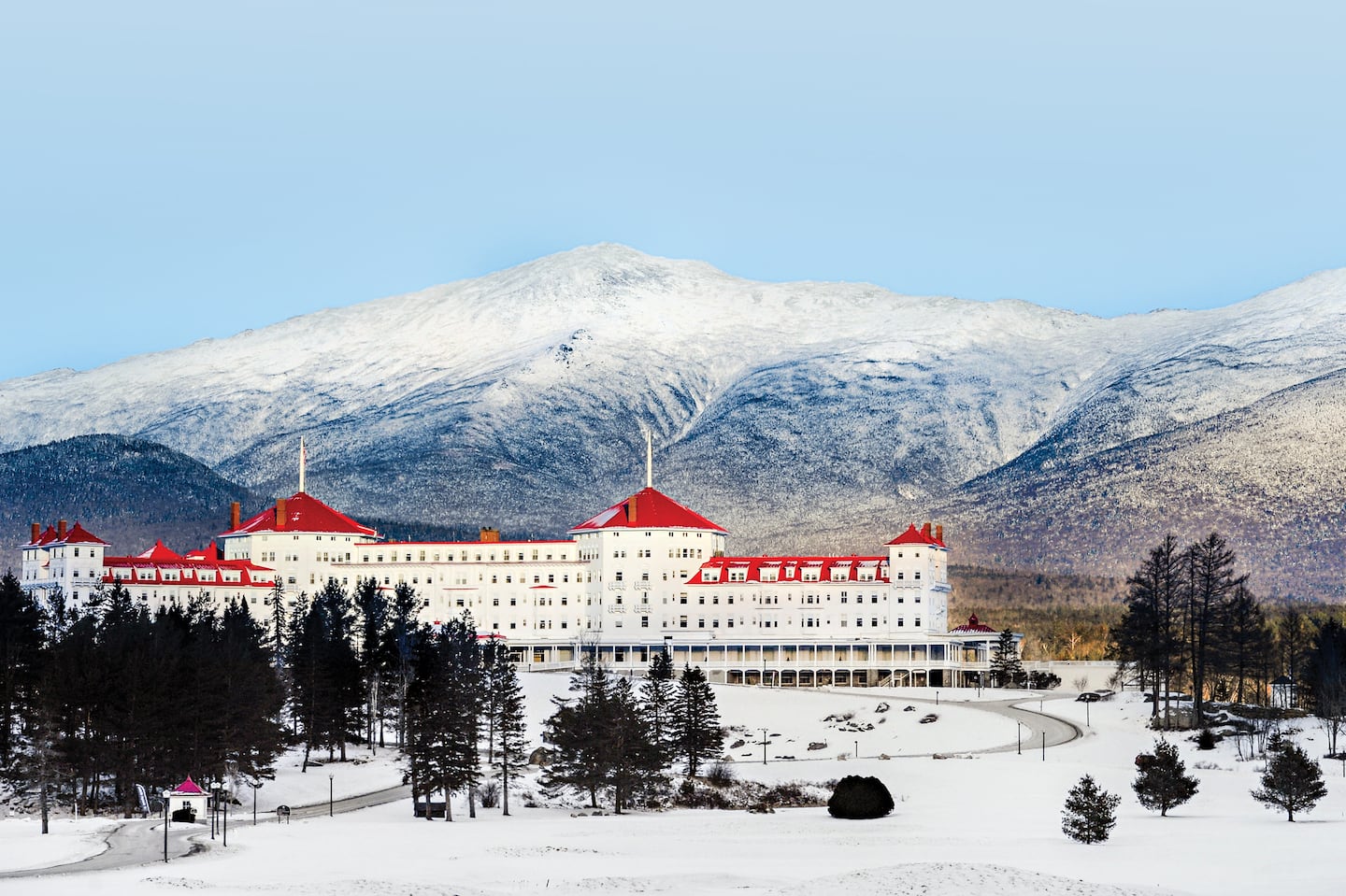 Built in the early 1900s, Mount Washington Hotel is a great winter escape.