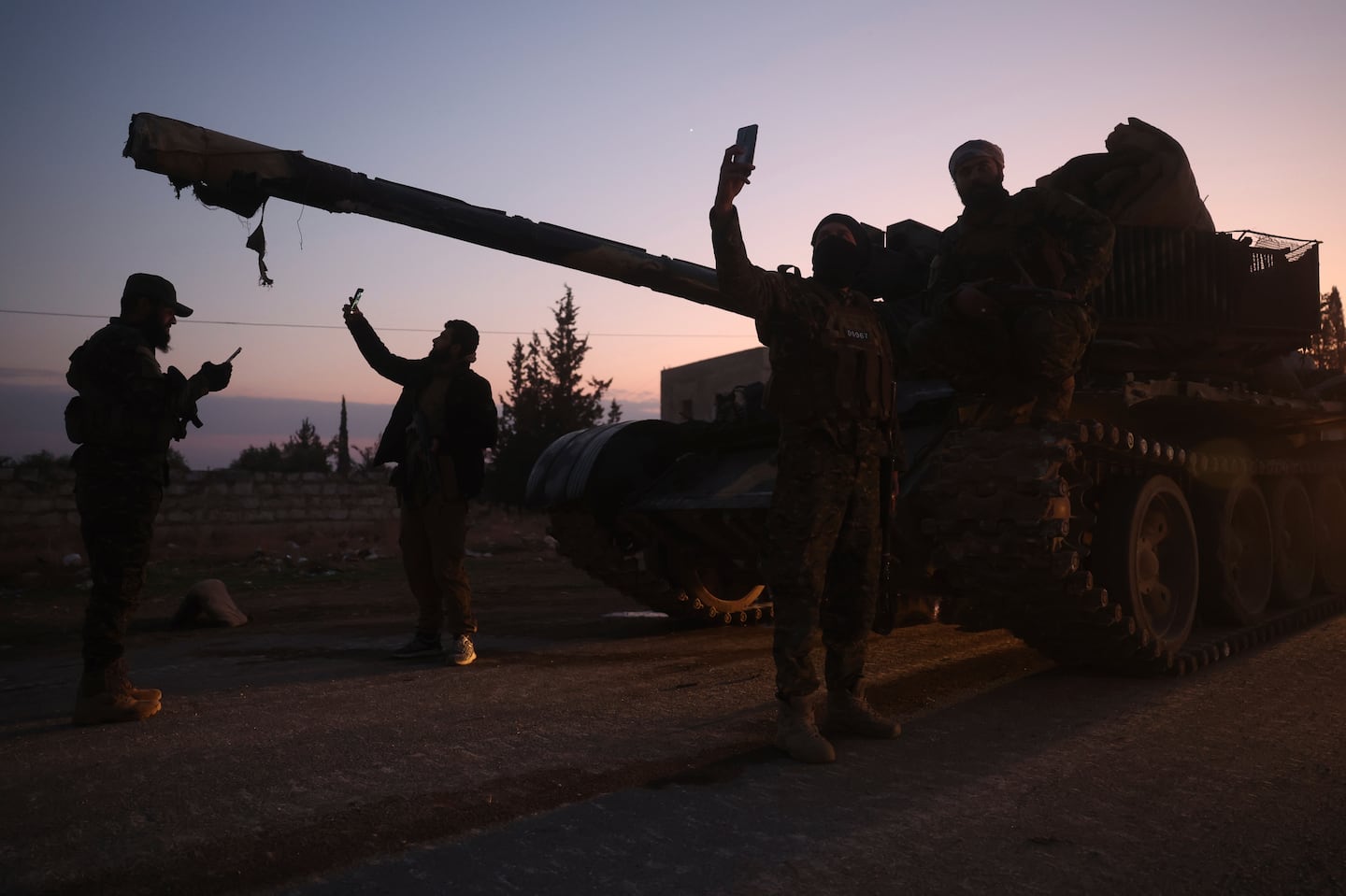 Opposition forces take control of areas outside Aleppo, Syria, on Nov. 29.