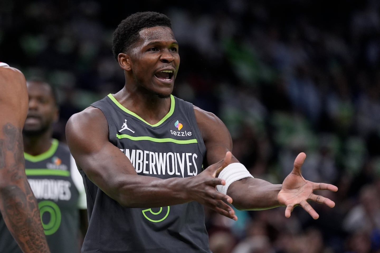 Timberwolves guard Anthony Edwards is shooting a career-best 42.7 percent from the 3-point line, but his maturity and ability to lead have been questioned.