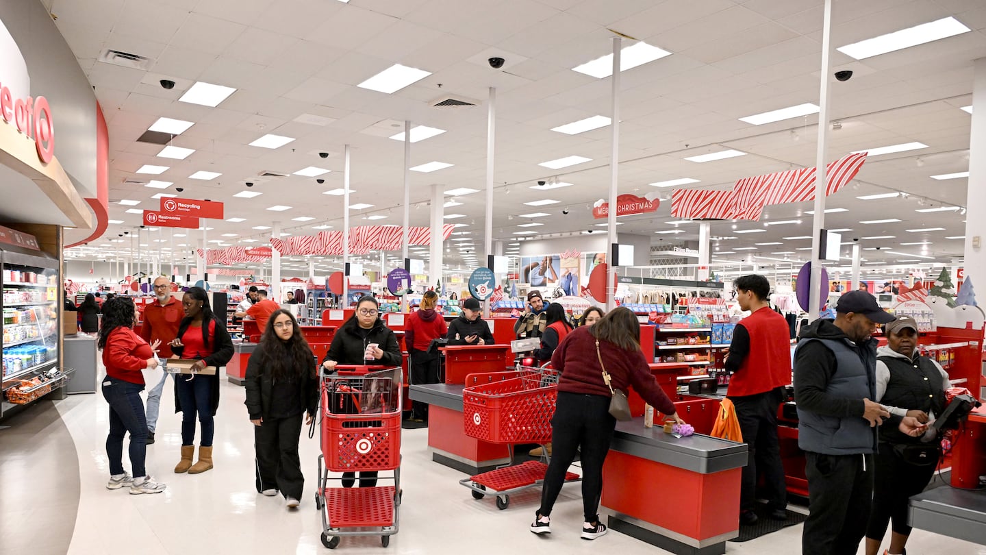 Shoppers seen at a Target store in Jersey City, N.J., on Nov. 29. An executive at Target described consumers as shifting from “resilient” to “resourceful.”