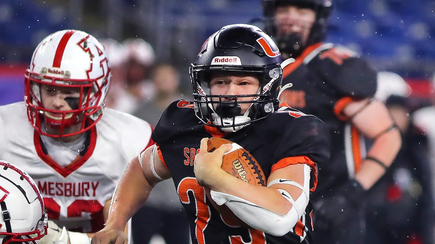 Camden LaChapelle has been elusive in racking up a 2,000-rushing yard season for Uxbridge.