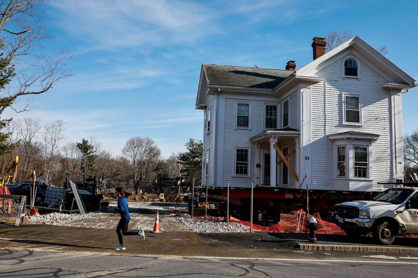 A 30-unit condo development is under construction on Bedford Avenue in Lexington. The development was permitted under the town's new zoning rules, spurred by the state's MBTA Communities law.