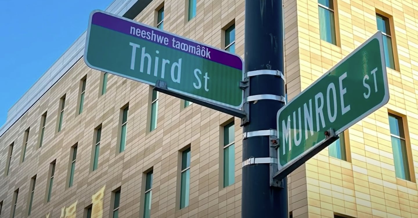 The city of Cambridge unveiled new street signs that include a translation to the language of the Massachusett tribe to honor the Indigenous history of the land where the city now sits.