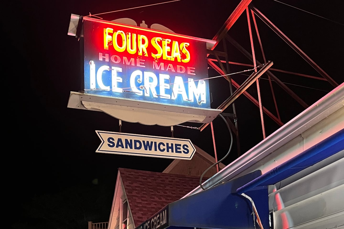 Four Seas Ice Cream is a classic ice cream parlor on South Main Street in Centerville.