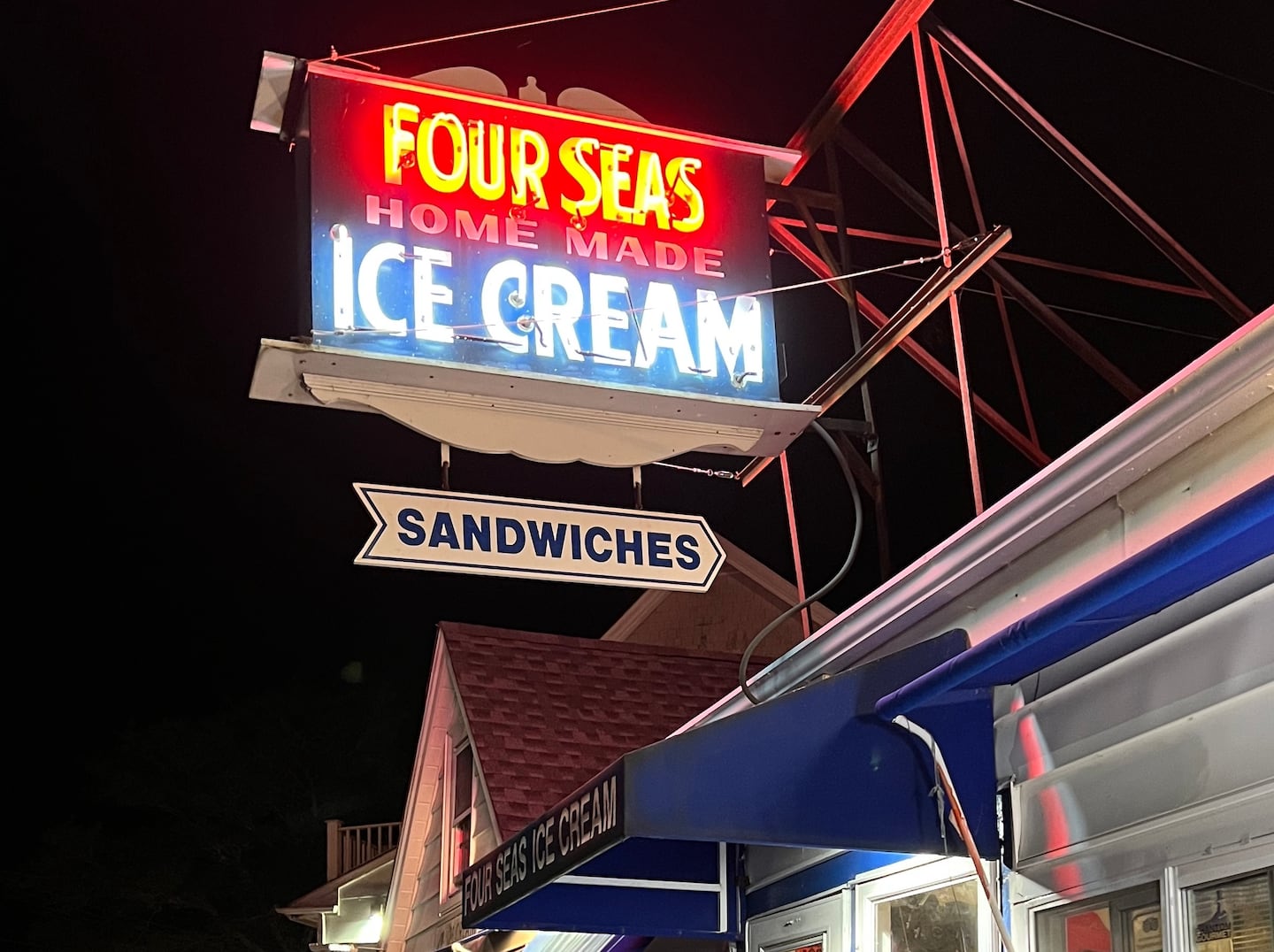 Four Seas Ice Cream is a classic ice cream parlor on South Main Street in Centerville.