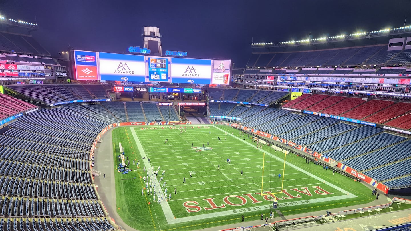 Gillette Stadium waits ready to host eight state championship football games over the next 56 hours.