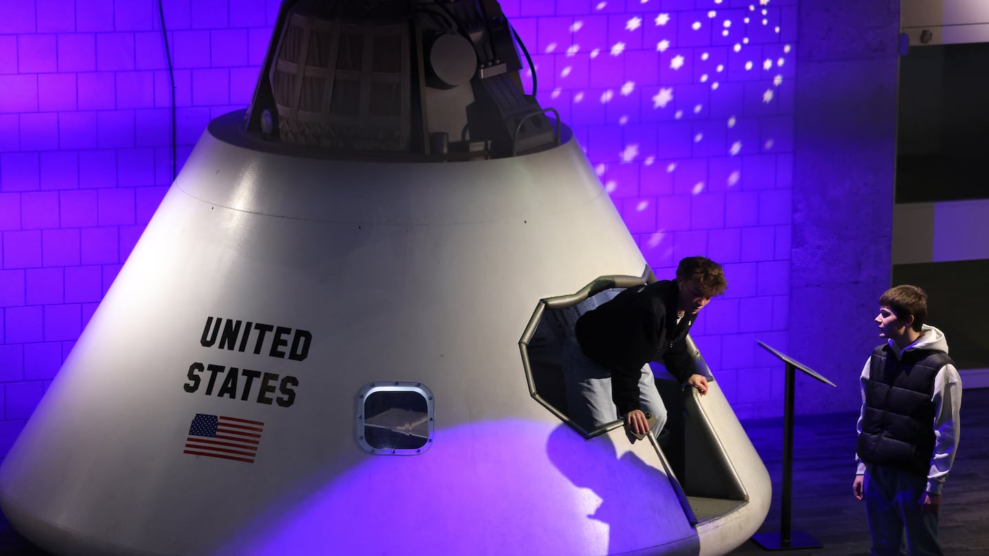 Visitors to the Museum of Science explored the Apollo Command Module as Mayor Michelle Wu joined school leaders and representatives from Boston's cultural institutions to announce Boston Family Days, an expansion of the BPS Sundays pilot program that allowed free access to museums and zoos for Boston's students and their families.