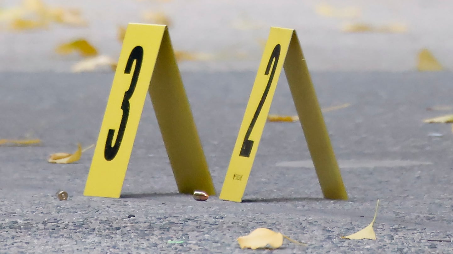 Bullets lie on the sidewalk at the scene outside the Hilton Hotel in midtown Manhattan where Brian Thompson, the CEO of UnitedHealthcare, was fatally shot, Wednesday, Dec. 4, 2024, in New York.