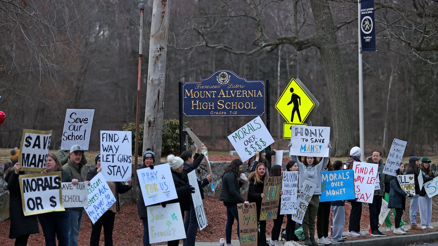 Catholic schools like Newton's Mount Alvernia High School have been closing for decades, as the schools face declining interest and rising costs. Mount Alvernia closed at the end of the 2022-23 school year.