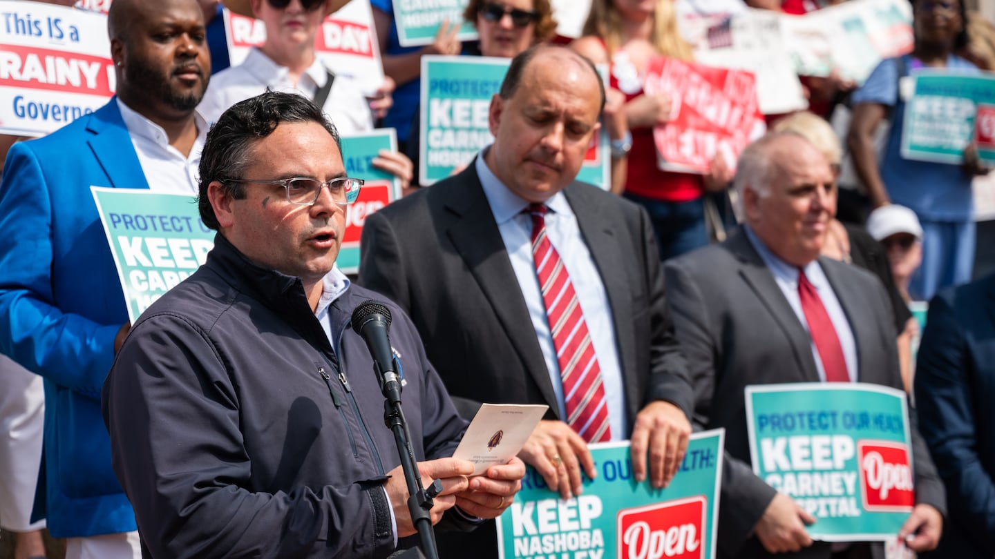 State Senator Nick Collins, shown at a rally in August, moved on Thursday to table the tax bill for the second time this week.