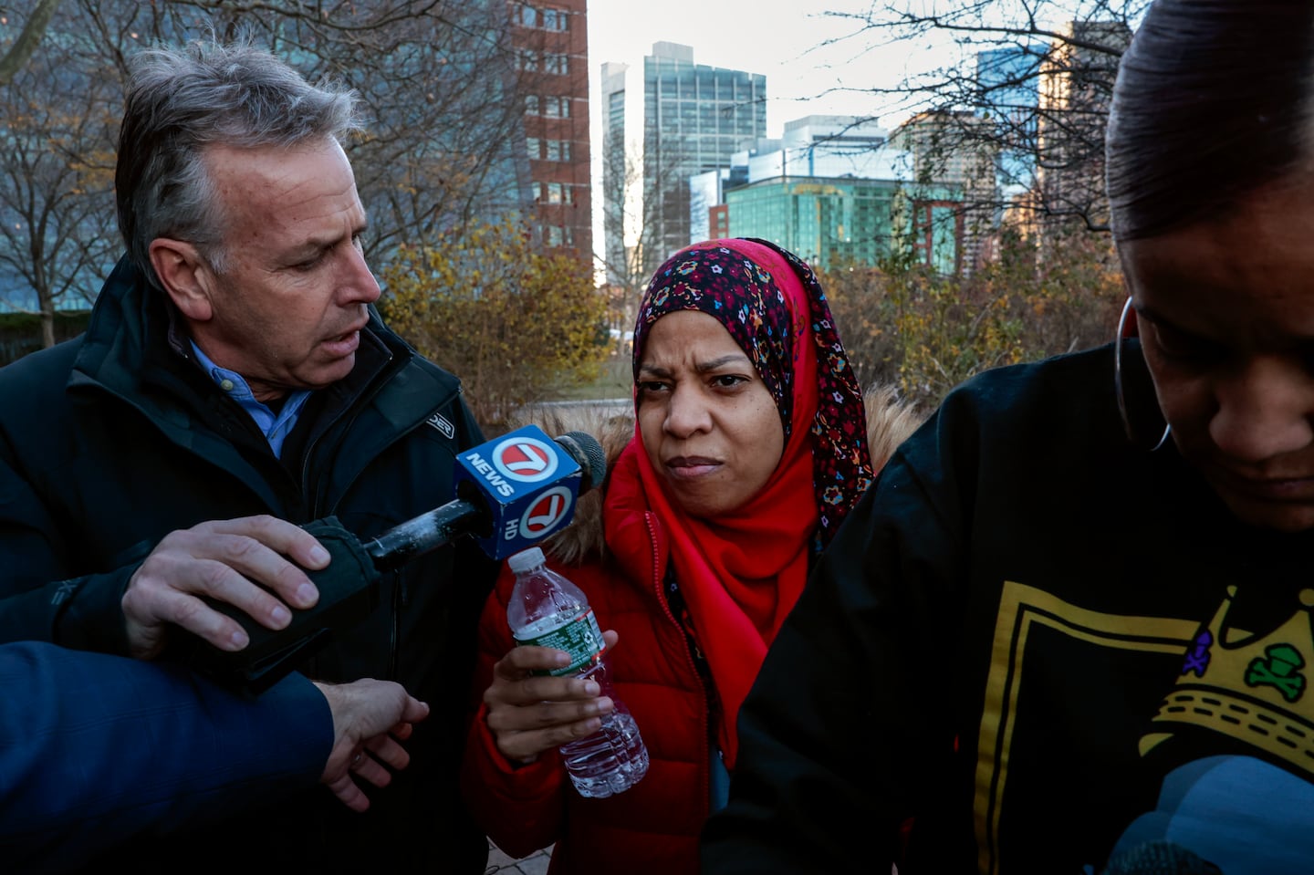 Boston City Councilor Tania Fernandes Anderson left the John Joseph Moakley United States Courthouse on Friday.