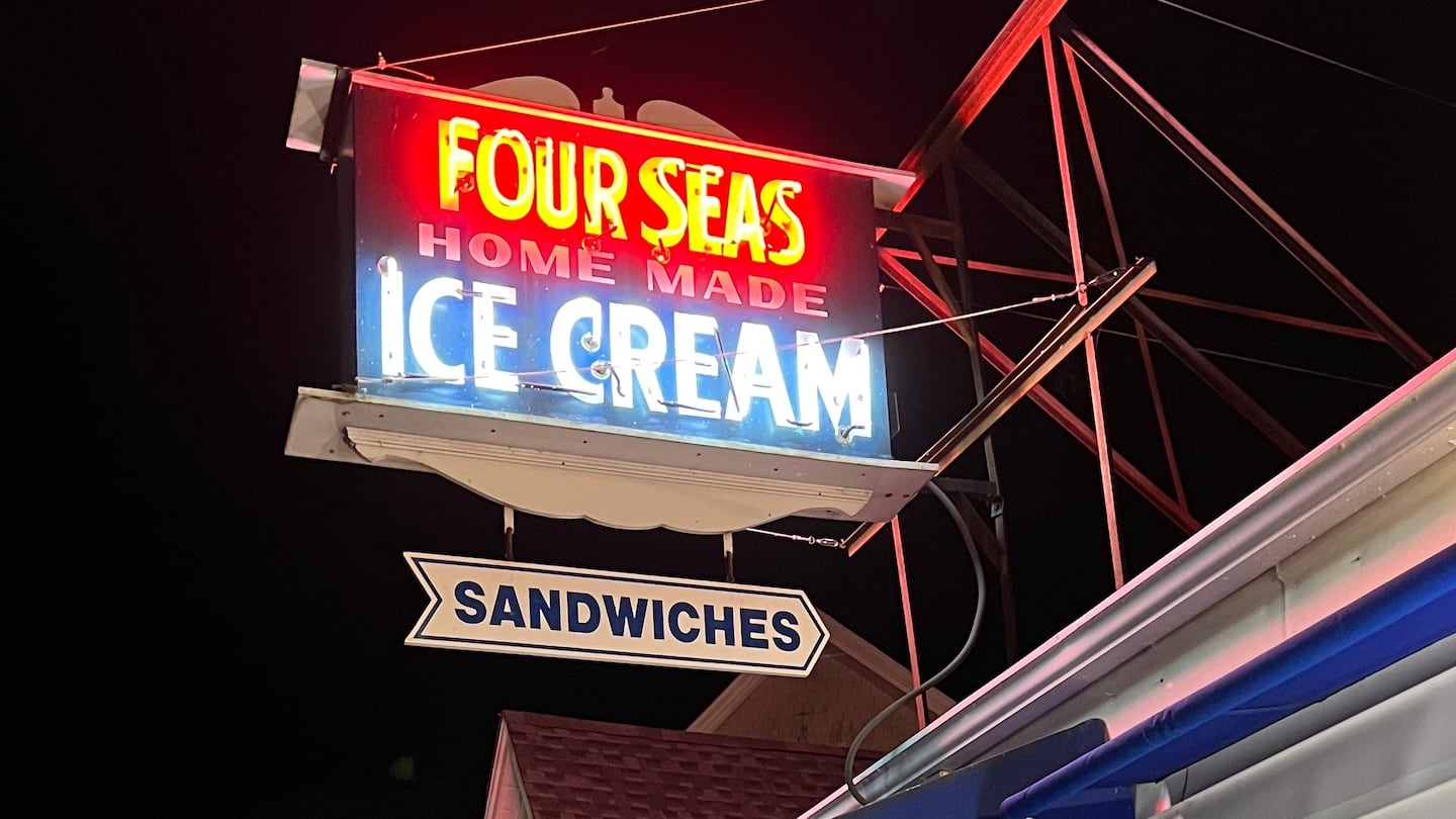 Four Seas Ice Cream is a classic ice cream parlor on South Main Street in Centerville.