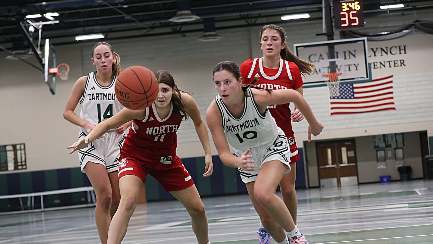 Dartmouth guard Kat Cheesebro (10), who averaged 27 points per games as a junior, has her eye on a big senior season. She is 400-plus points away from breaking the school record.