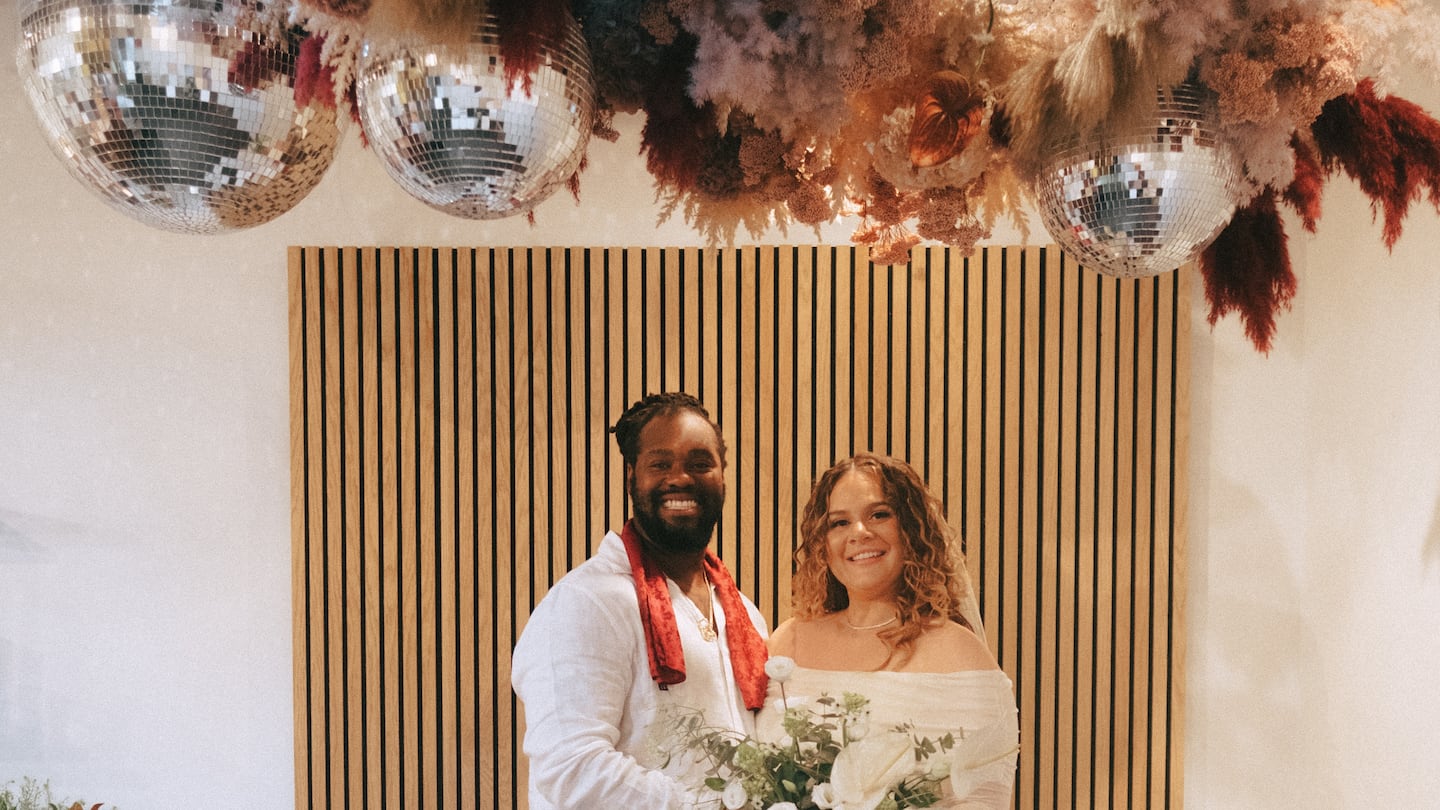 Winston Kennedy and Samantha Frandino wed on Sept. 7 at Dearly Studios, a venue designed for small ceremonies, in Somerville.