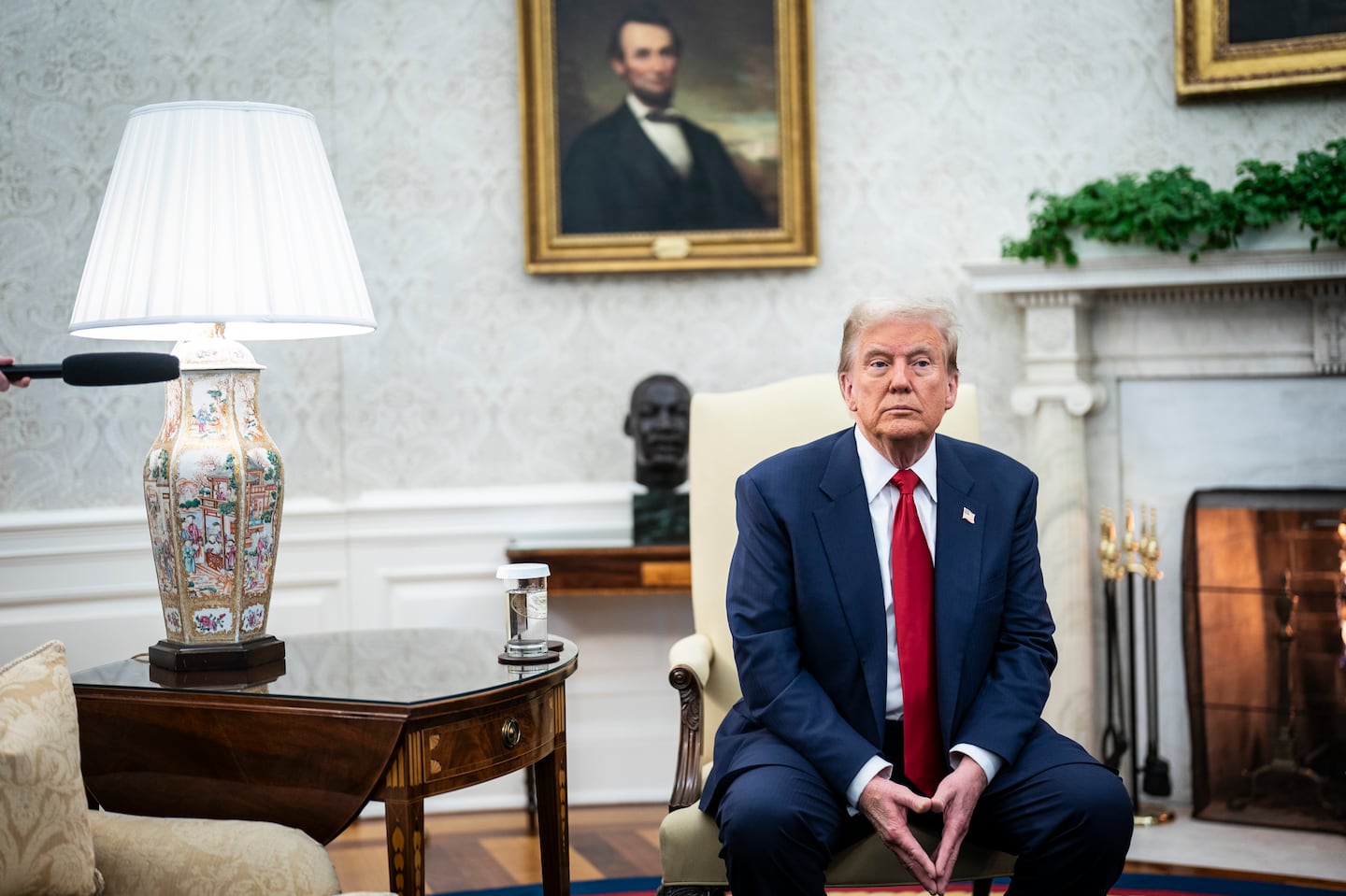 President-elect Donald Trump at a meeting with President Joe Biden in the Oval Office of the White House on Nov. 13.