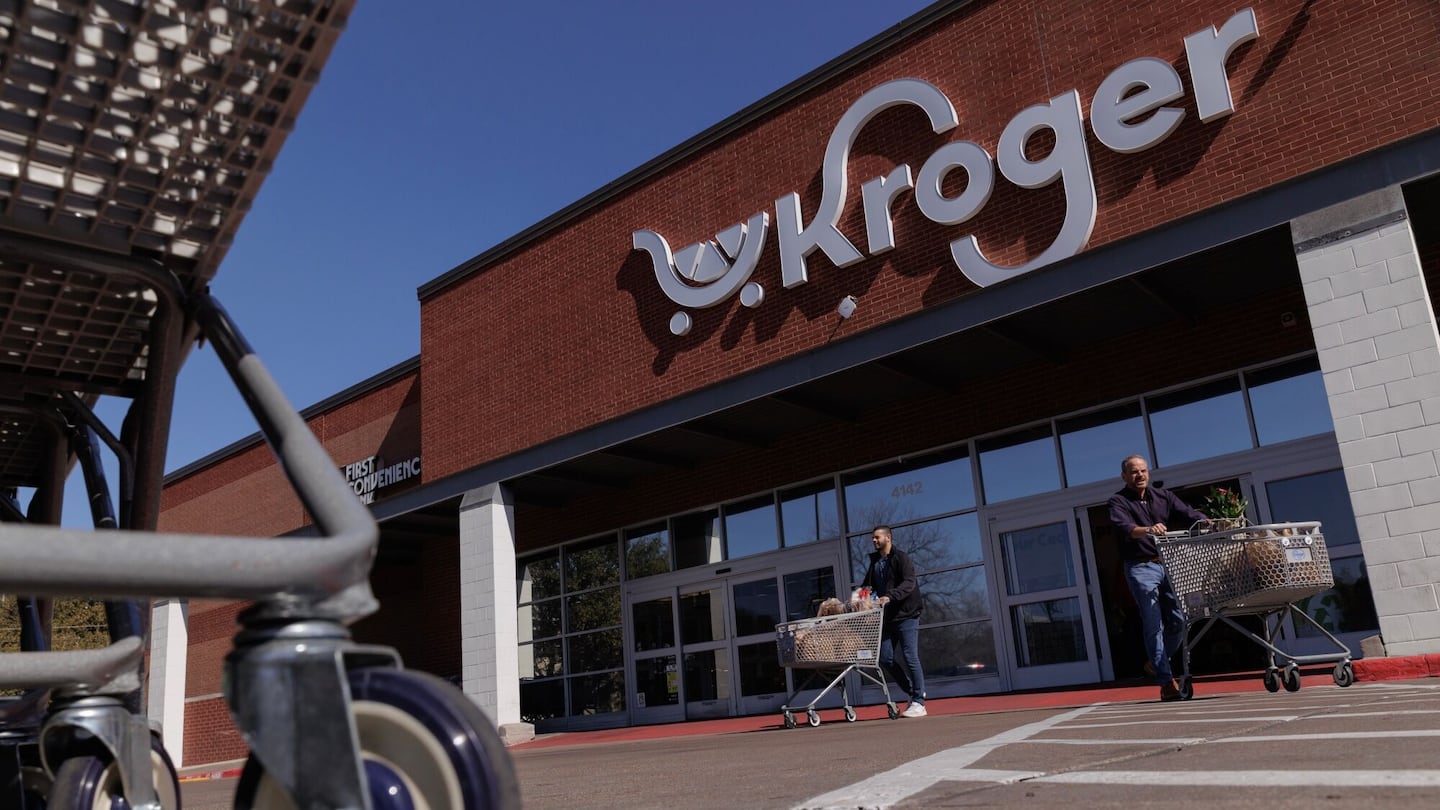 A Kroger grocery store in Dallas.