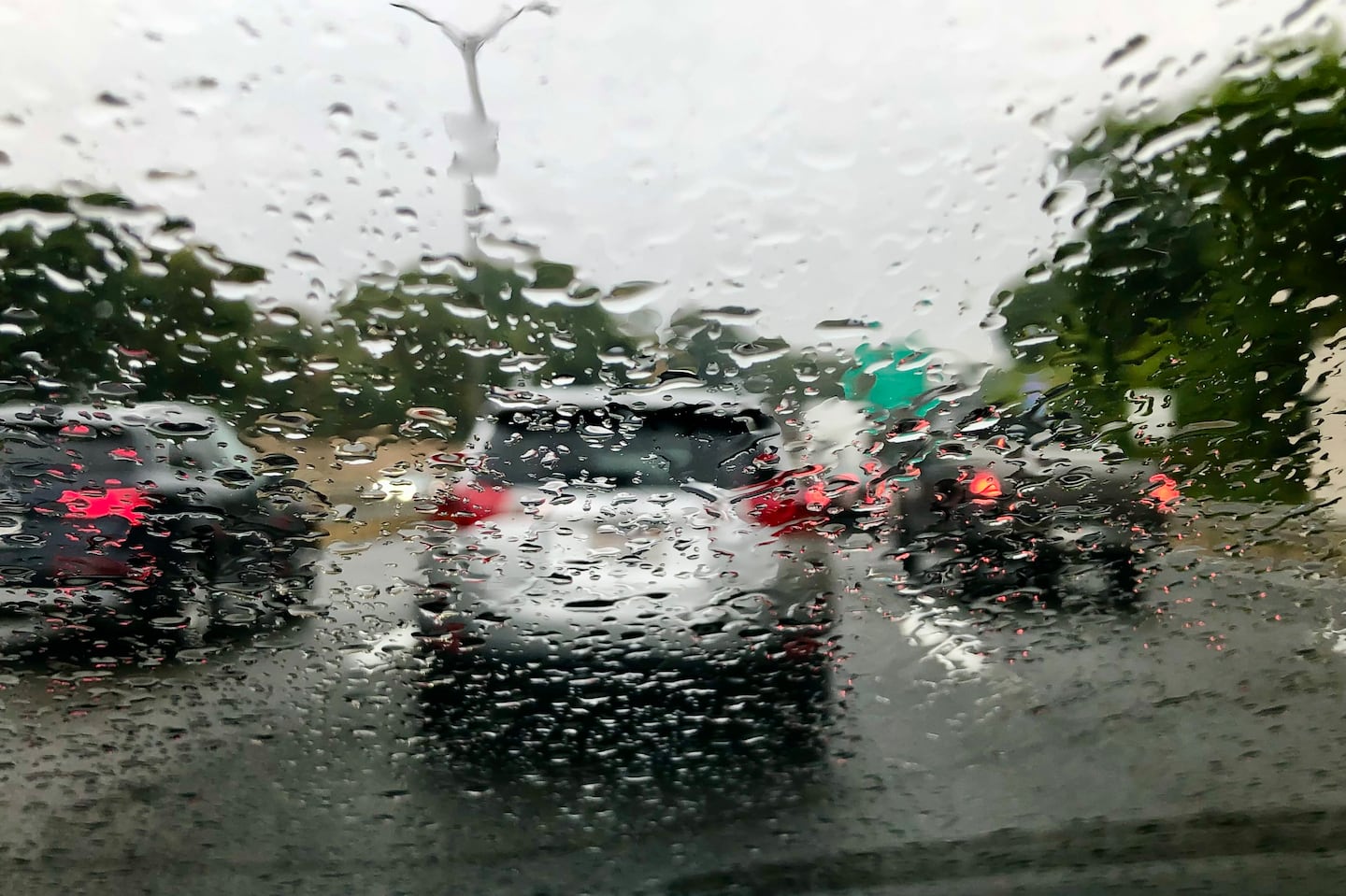 19forecast - Rain covered windshield on car driving on Rt. 93 North in Quincy. (John Tlumacki/Globe Staff)